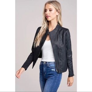 Faux Vegan Leather Jacket